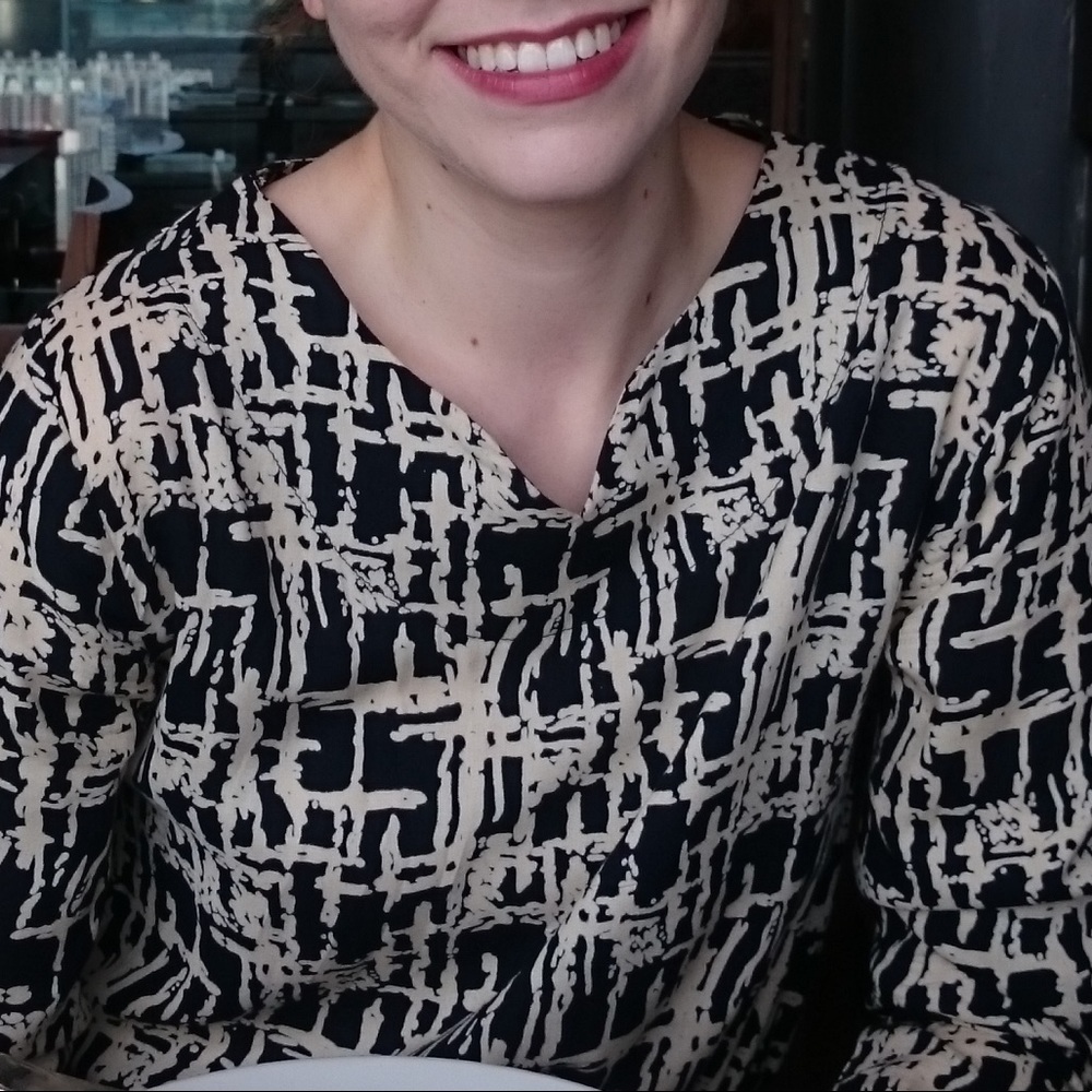 Elegant Geometric Long-Sleeved Dress